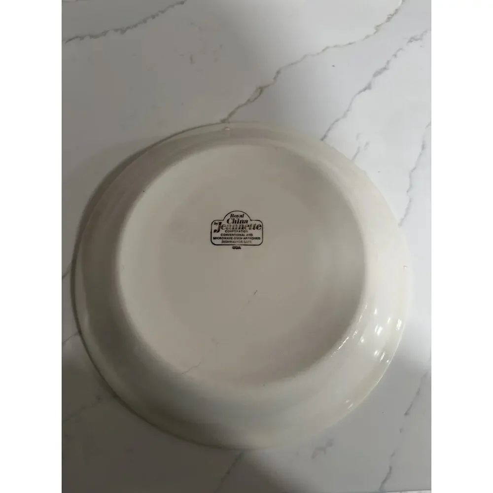Vintage Royal China by Jeannette Apple Pie Recipe Pie Plate 10” Green Apples USA